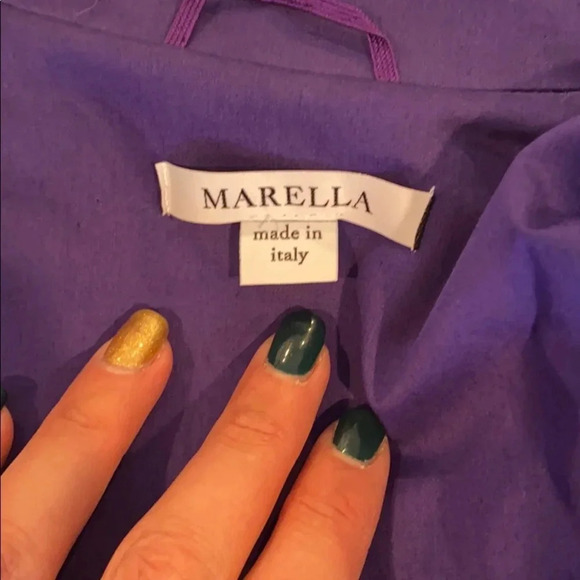 Marella purple blazer size 14 made in Italy - Picture 8 of 12